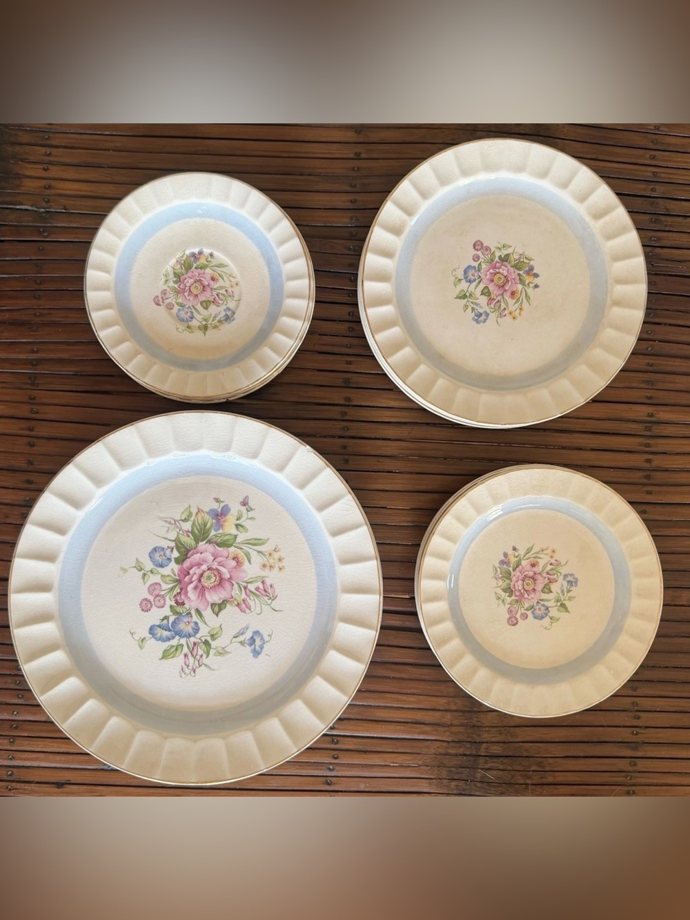 Vintage Cronin “COI51” Pattern Dinnerware China 14 pcs